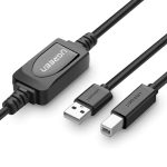 UGREEN 10362 2.0A USB-A Male to USB-B Male Active Printer Cable 15m