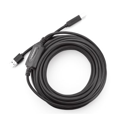 UGREEN 10374 USB2.0 A Male To BM Active Printer Cable 10M Black