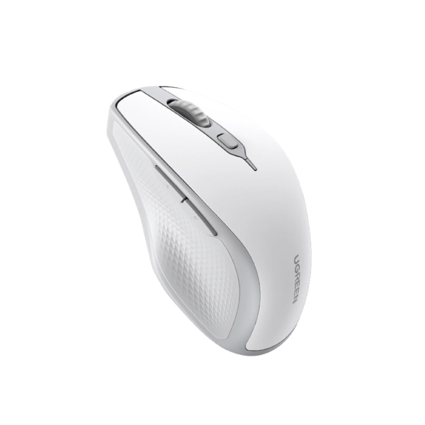 UGREEN 15805 Ergonomic Wireless Mouse White Gray