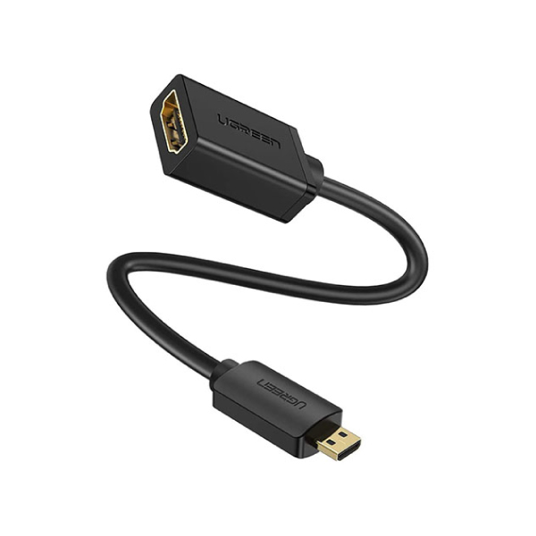 UGREEN 20134 Micro HDMI Male to HDMI Female Cable - 22CM