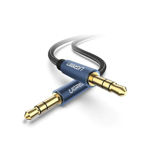 UGREEN 3.5mm Male To 3.5mm Male Cable Gold Plated Metal Case With Braid 5m