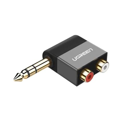 UGREEN 40846 6.35mm Male to 2RCA Female Adapter