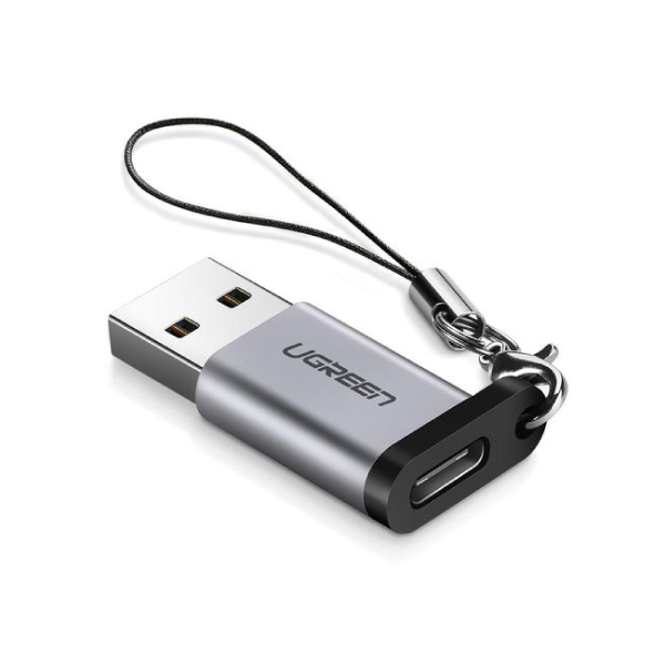 UGREEN 50533 USB 3.0 To USB-C Adapter - Gray