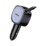UGREEN 55653 Type-C+USB 75W Car Charger with Retractable Cable EC601