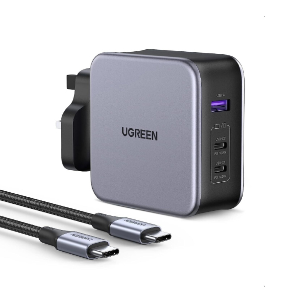 UGREEN 90322 Nexode 3-Port PD Gan Fast Charger C-C 140W