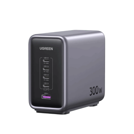 UGREEN 90904B Nexode 300W GaN Wall USB-C Charger 5 Ports