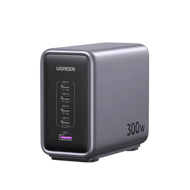 UGREEN 90904B Nexode 300W GaN Wall USB-C Charger 5 Ports